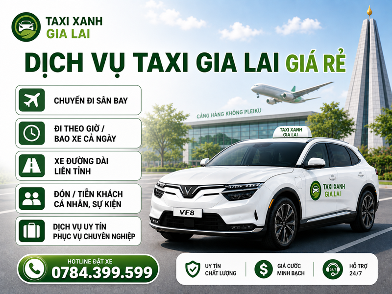 taxi Gia Lai giá rẻ