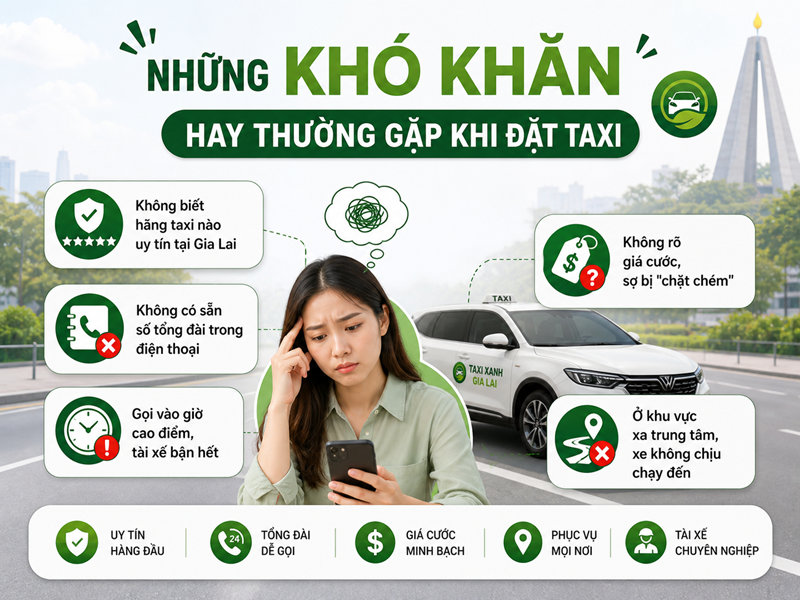 Những điểm khó khăn thường gặp khi đặt taxi 