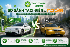 so sánh taxi điện và taxi xăng chi tiết nhất