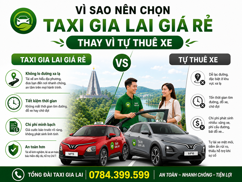 taxi Gia Lai giá rẻ